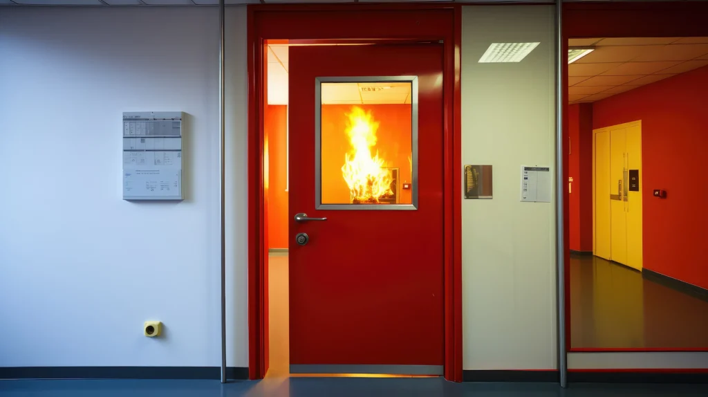 Fire rated door supply, installation and repair by Lion Locksmith in Maryland for commercial buildings, offices and code-compliant fire door safety solutions.