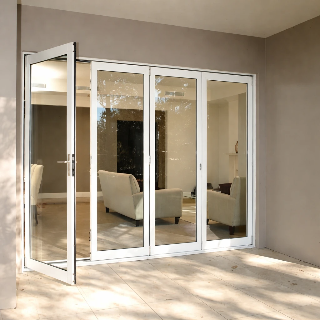 glass aluminum storefront doors with electric strike access control system for secure commercial entry