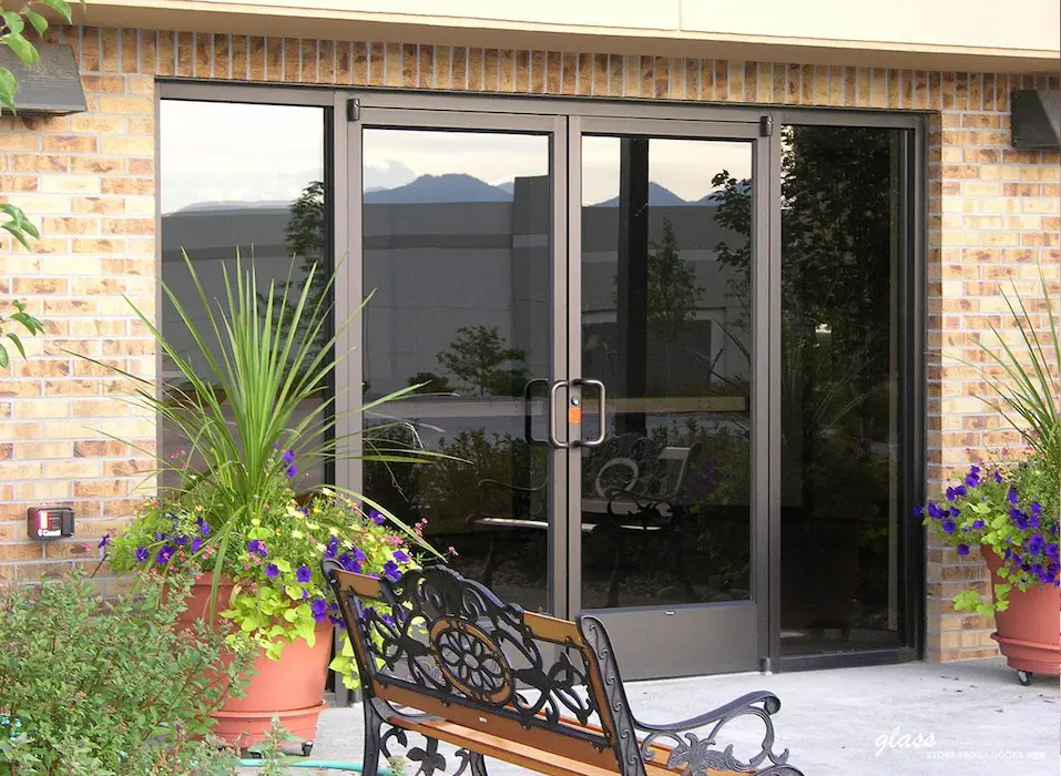 glass door storefront
