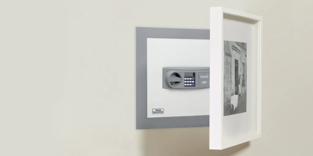 Wall safe installation service with hidden in wall safe for documents jewelry and valuables