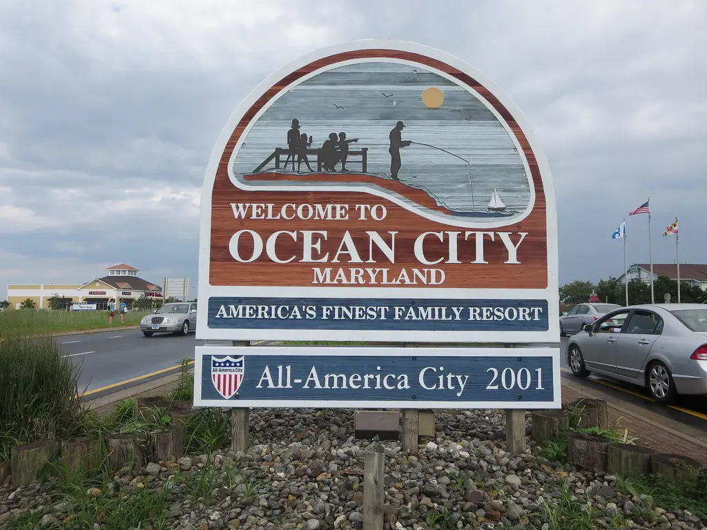 Locksmith Ocean City MD - Welcome signboard